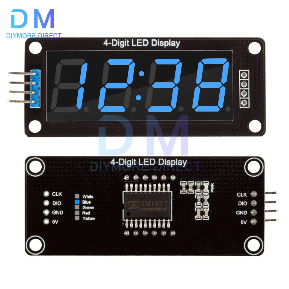 TM1637 LED Display Module For Arduino 7 Segment 4 Bits 0.56 Inch Clock RED Anode Digital Tube Four Serial Driver Board