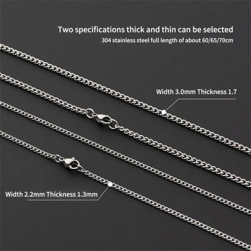 Titanium Steel Chain Fashionable Versatile Elegant Durable High-quality Unique Twisted Design Men\'s Jewelry Unique Stylish