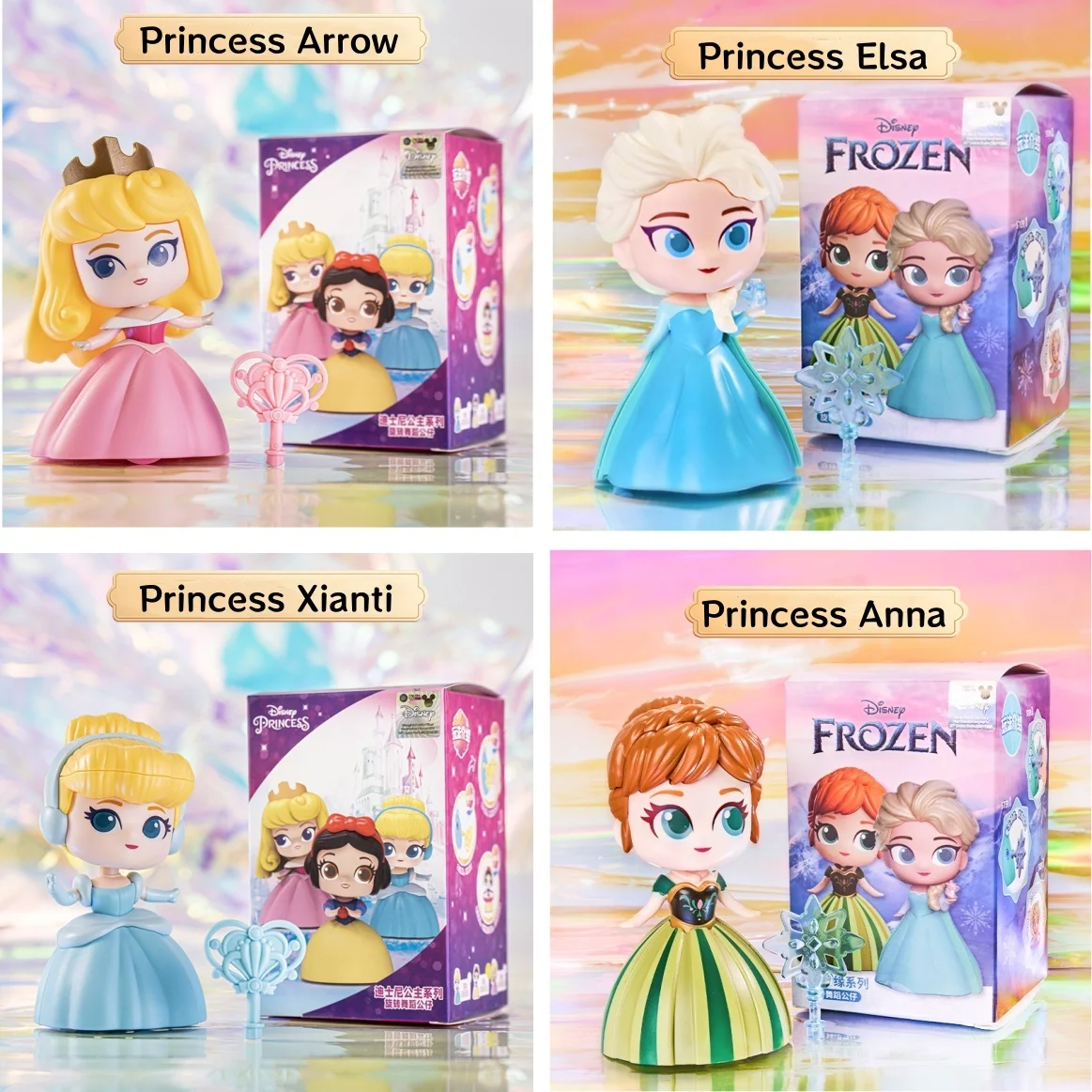 

Disney surrounding Snow White dancing doll Cute Sinty Princess Arrow Car decoration ornaments Children Toys and mobile dolls