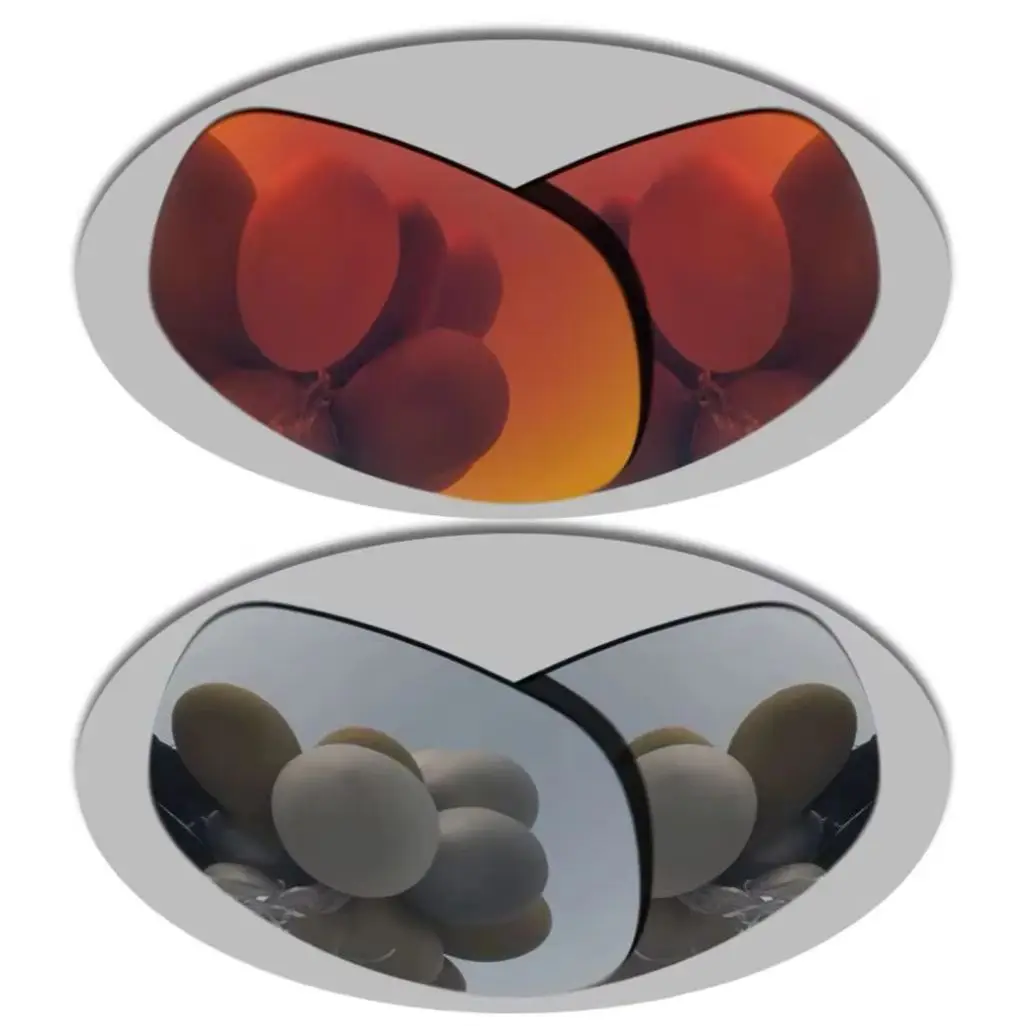 

2packs Silver&Fire Red Lenses Replacement For-Oakley Dangerous Polarized Sunglasses