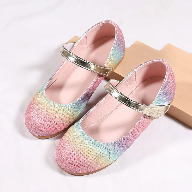 

Fashion Versatile Girls' Performance Shoes 2026 Spring New Kids Leather Shoes Simple Versatile Girls' Rhinestone Princess Shoes