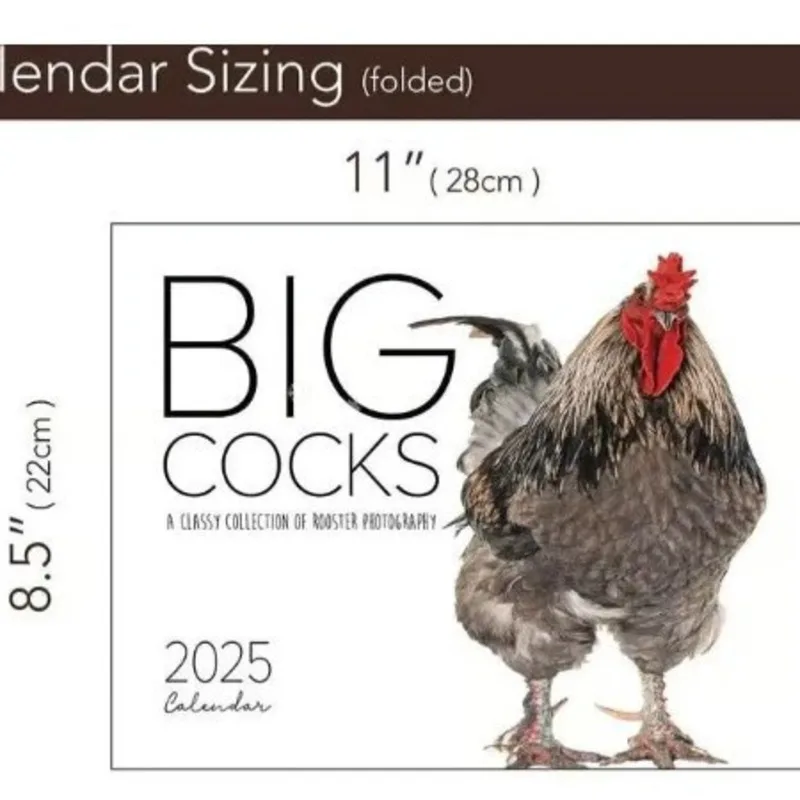 

2025 Rooster Calendar Ornaments Creative Personalized Interesting Indoor Room Decoration Calendars New Year Gifts Giving