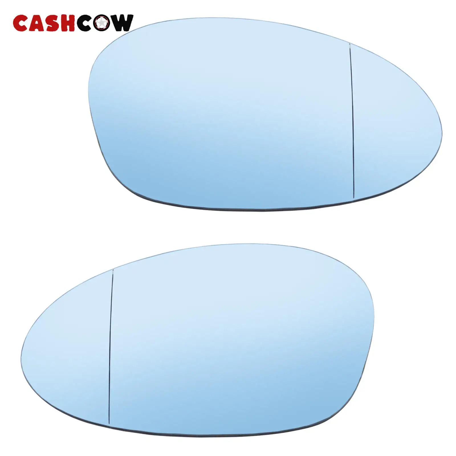 CASHCOW For BMW 1 3 Series E90 Mirror Wide Angle Convex Side Mirror Glass Mirror Blue For E92 E91 E93 E82 E88 E86 E85 2005-2009