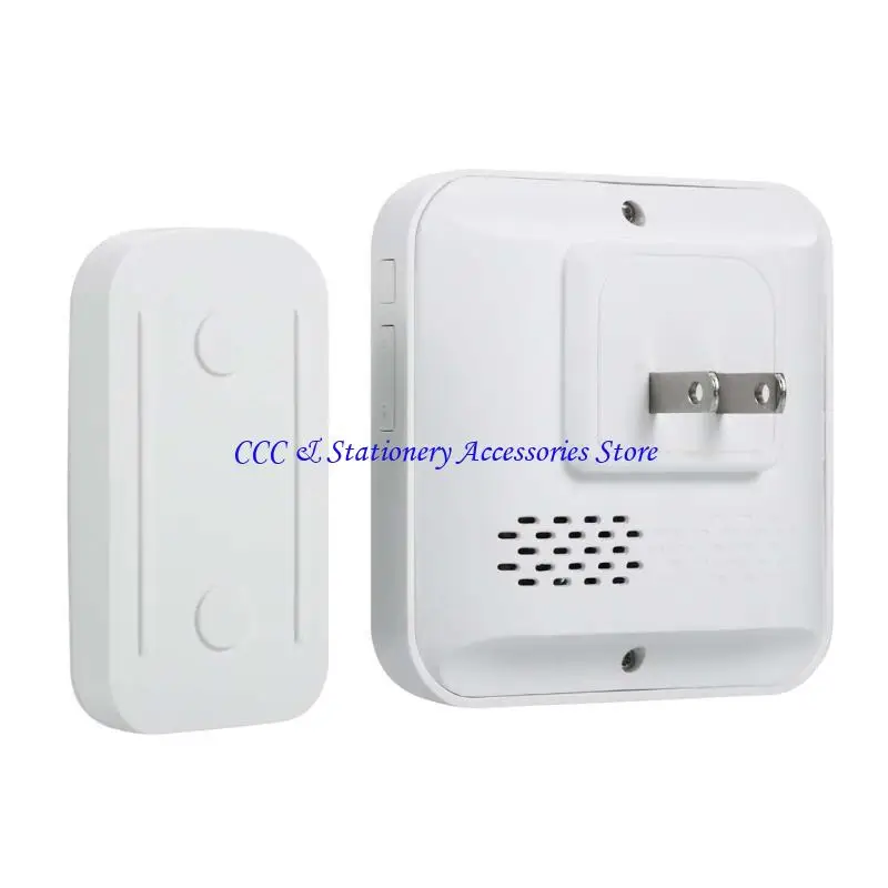 Q1JC EU US PLUCT AC 90-260V اللاسلكي جرس الباب 50 حلقات 300 متر عن بعد لمسافة اللمس زر الباب 5 مستويات قابلة للتعديل فولو