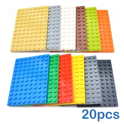 20pcs DIY Building Blocks 8x12 Dots Thin Figures Bricks Educational Creative Size Compatible With Brand Toys for Children