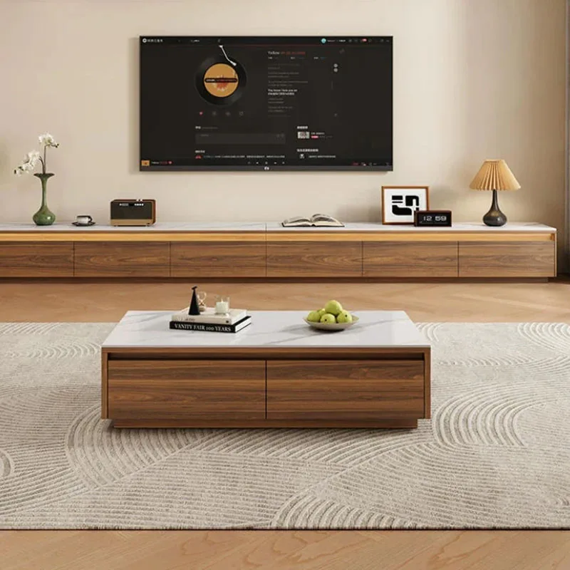 Light Space Saving Coffee Table American Collectable Center Table Minimalist European Tavolino Salotto Living Room Furniture