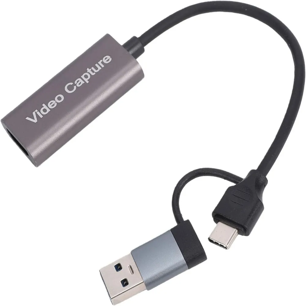 Portable 4K 30FPS Video Capture Card 1080P 60FPS USB Type Game Capture Device HD to USB Adapter Video Conference