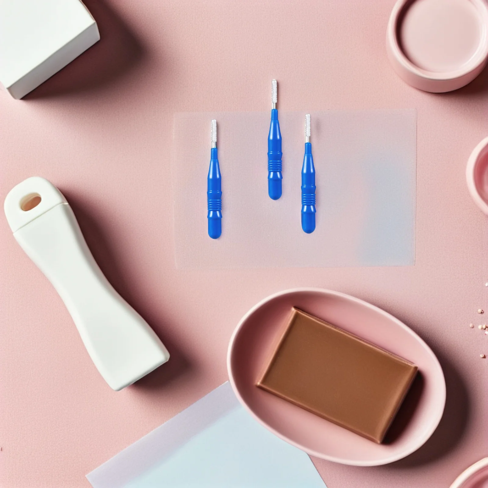 

50 pcs Interdental Brush Teeth Cleaning Tool Plaque Removal Gum .5Mm Oral Hygiene Floss Picks Safe Individual Packaging