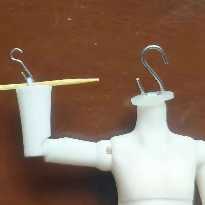 1/3 1/4 1/6 1/12 Doll Joint Repair Accessories BJD Doll S‑Hook Full Set, Head Hands Feet Connection Metal Hooks