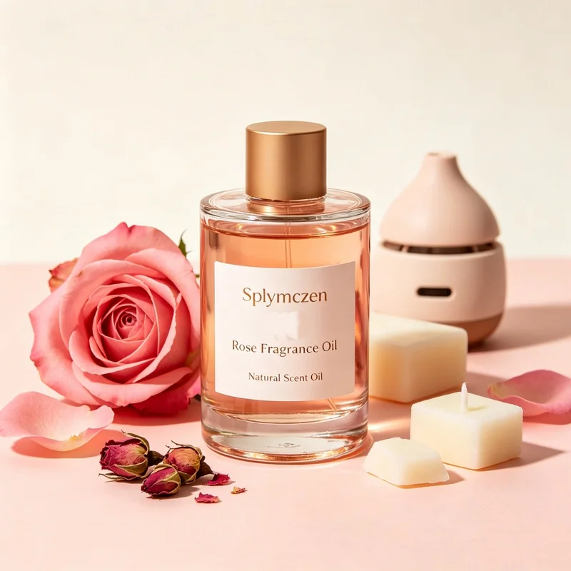 Splymczen 100ml Rose Fragrance Oil Natural Scent Oil For Handmade Soap Candle Wax Melt Humidifier Home Aroma DIY Craft Making