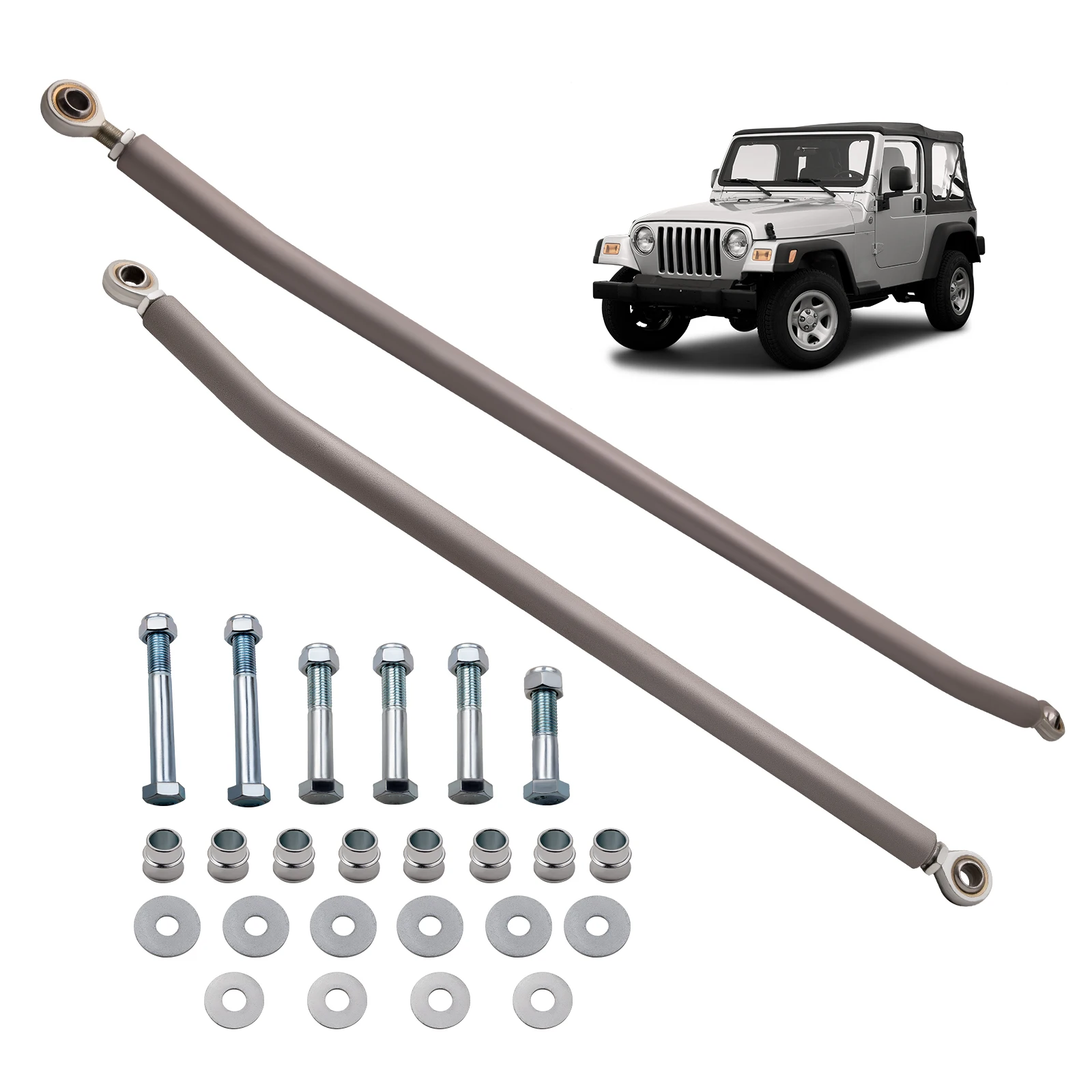 MaXpeedingrods Steering Kit Tie Rod Drag Link for Jeep Comanche MJ ZJ 1993 1994 19995-1998 Off Road Use Only