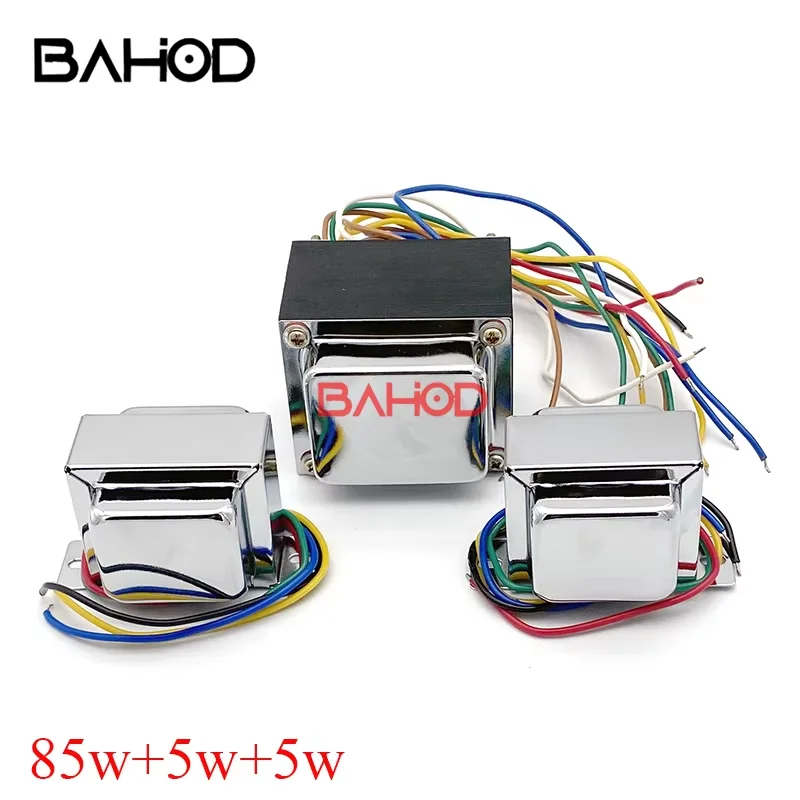 bahod-85w-power-transformer-2pcs-5w-output-transformer-for-6p1-6p14-6p6p-vacuum-tube-amplifier-diy-amplifier-audio