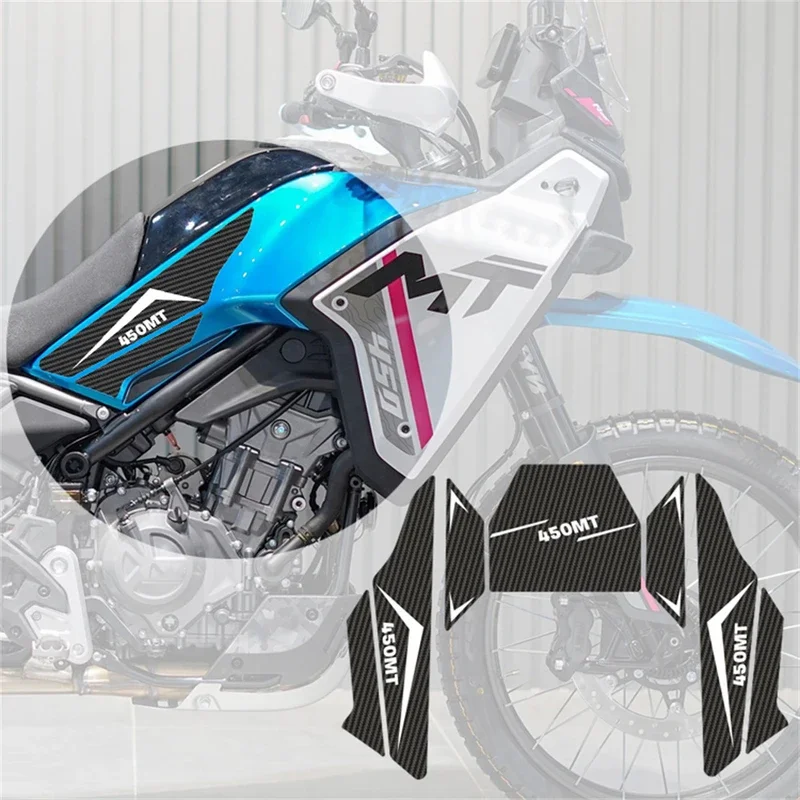 ل CFMoto 450mt 450 Mt دراجة نارية المضادة للانزلاق خزان زيت الوقود وسادة الجانب قبضة الركبة ملصق مائي حامي الزخرفية ملصق منصات ملصقات