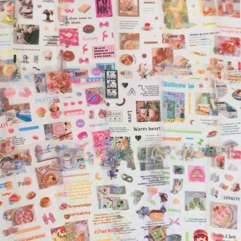 20pcs/set Cute Scrapbook Journaling Sticker Sweet American Butterfly Animal Planner Sticker Kawaii DIY Decor Student Sticker
