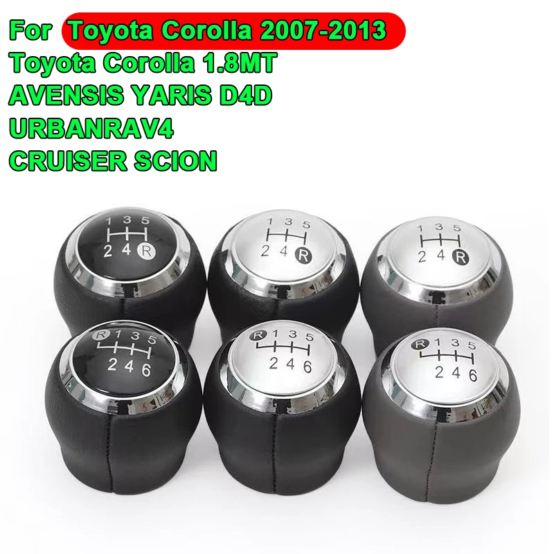 Fit For Toyota Corolla RAV4 1.8MT 2007-2013 Gear Stick Shift Knob Gear 5/6Speed Shift Knob Models Transmission Knob Avensis Etc.