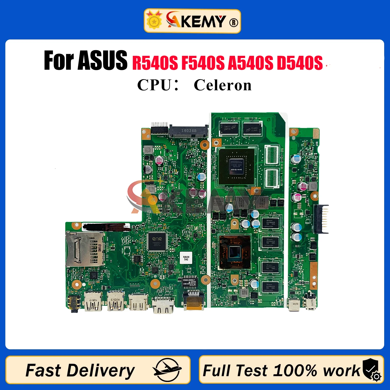 

X540SC Материнская плата для ноутбука ASUS VivoBook X540S R540S F540S A540S D540S X540SC Материнская плата с процессором Celeron 100% тесты OK stk