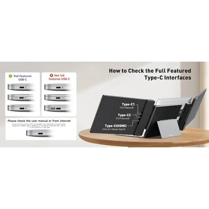 

Portable Mon itor For Laptop 2 X 14 Inch Mon itor Screen Extender Laptop Screen ExtensionPlug & Play