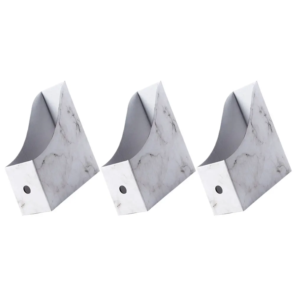 

1Set Paper Document Box File Organizer Simple Design Desktop Storage Rack Magazine Holder Office Organizer File Folder