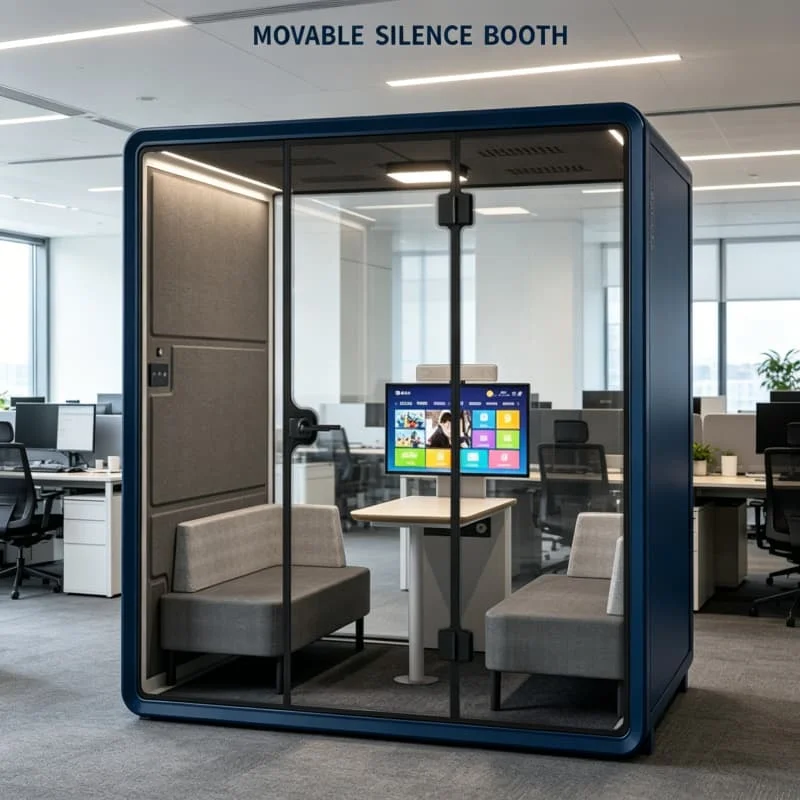 Soundproof Noise Sound Proof Booth Reduction Private Pod Phone Cabinet Isolation Box Soundproof Recording Booth Customized