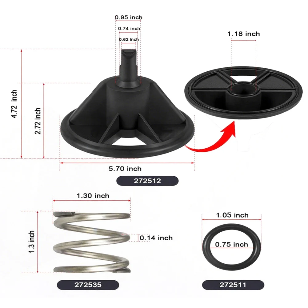 Diverter with Gasket for Pentair 272512 Compatible with For HiFlow 6 Way 1 5 Inch Multiport Valves Suitable for Pool Systems