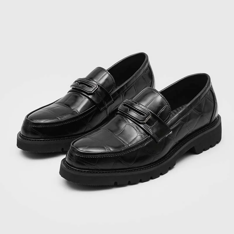 

men fashion wedding party original leather shoes slip-on driving shoe black brown designer summer loafers gentleman footwear man