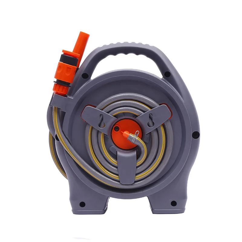 Wall Mounted Garden Retractable Hose Reel Portable Simple Home Hose Reel Spray Nozzle And Any Length Lock Water Hose Reel