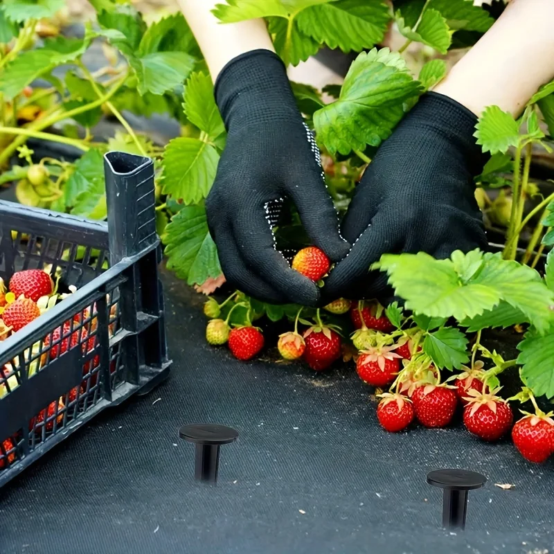 50 pz plastica giardinaggio terra chiodo capannone da giardino panno a prova di erba unghie a terra pellicola di plastica unghie di stoffa a prova di erba campeggio