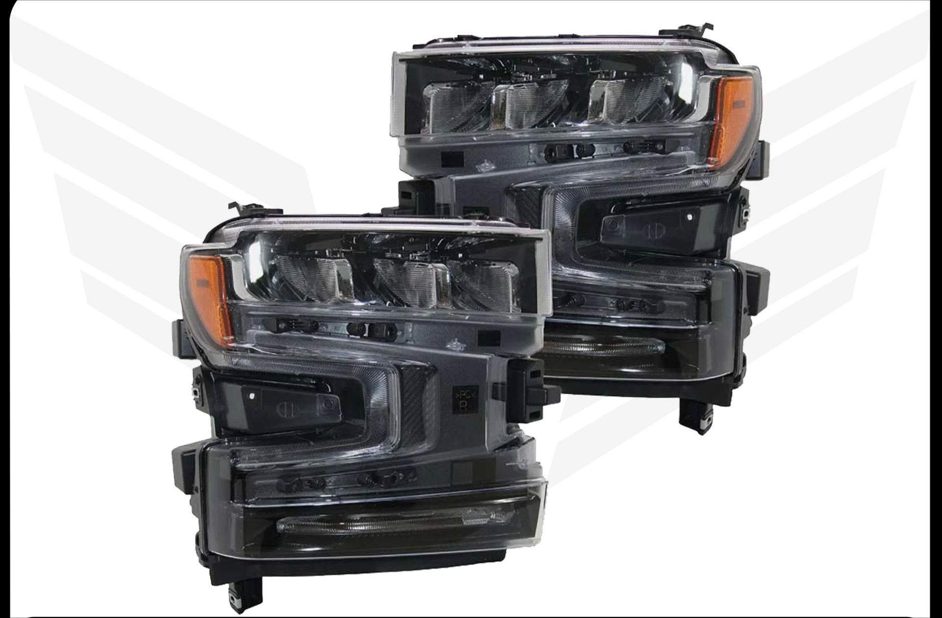 LED Headlights for Chevrolet 19-21 Silverado, Mid-Range Version, Full LED Lights, Compatible with Silverado, Durable and Bright