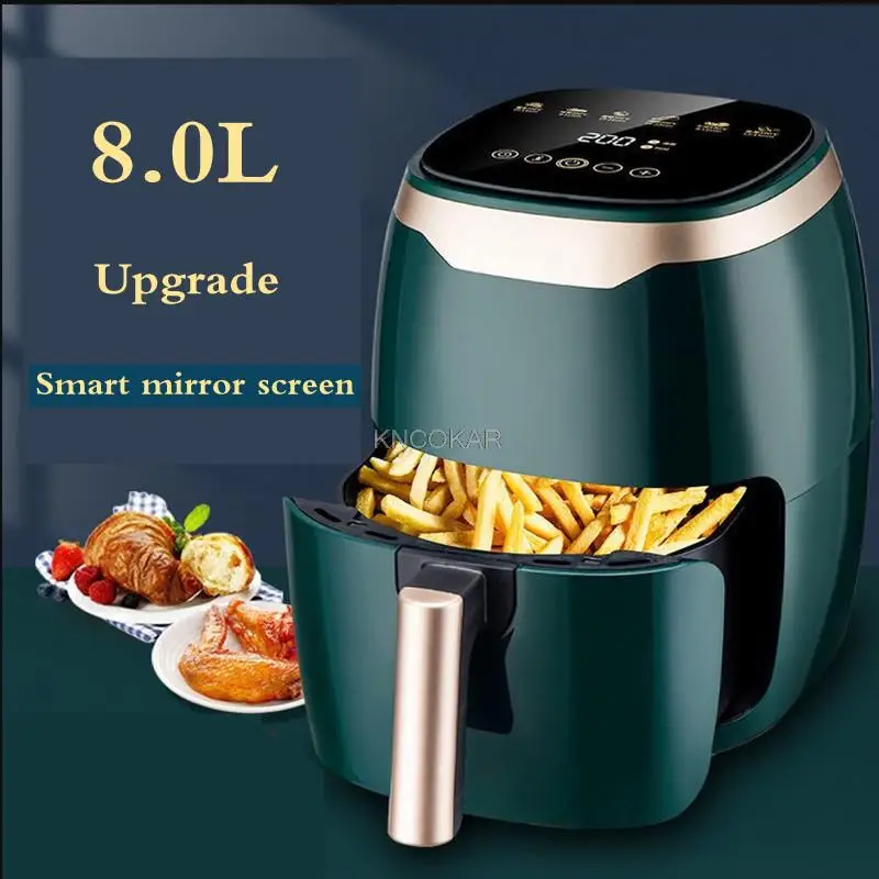 1400W8L Smart Air Fryer Oil-free Household Multifunction High Capacity Digital Air Fryer Restaurant Equipments Fryer Without Oil