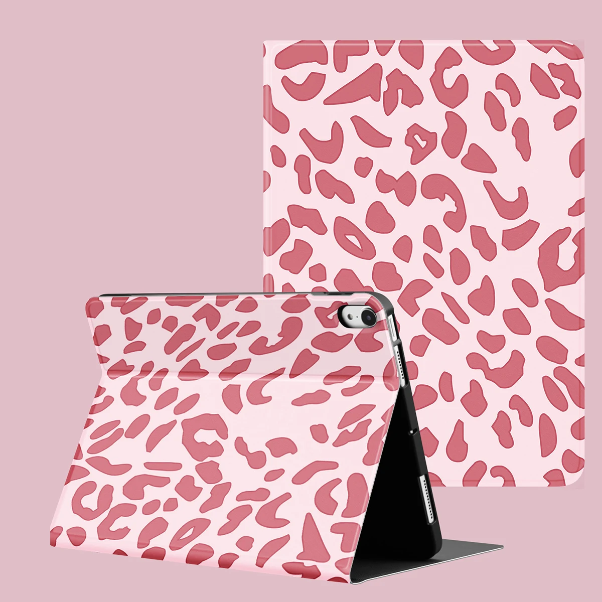 

Pink Leopard iPad Case for iPad 9th/8th/7th Generation 10.2 inch (2021/2020/2019 Model) , Air 4/5th cover,with Auto Wake/Sleep
