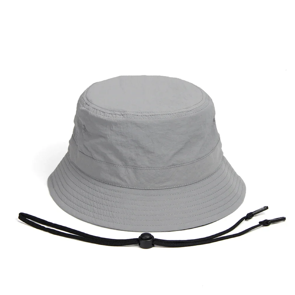 Waterproof Sun Hat Summer Outdoor Activities Bucket Hat Drawstring Hiking Fishing Sunbathing Camping Hat Multiple Size