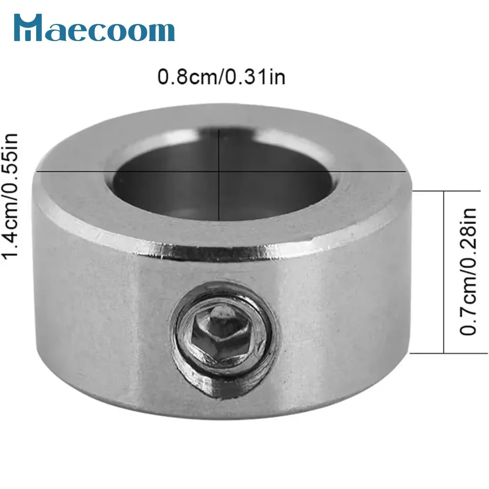 3D 프린터 부품 CNC용 잠금 칼라, T8 리드 나사 블록 절연 칼럼, 8mm, 1 개, 5 개, 10 개