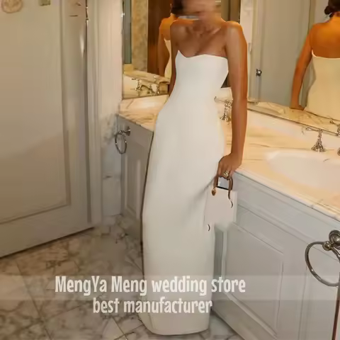 ZHUISHU White Strapless Luxury Evening Dresses 2025 Women Dubai Floor-Length Celebrity Party Gown Prom Dress Customized