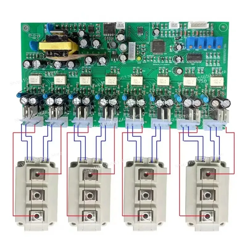 3-Phase 4-Leg SineWave IGBT Driver Board - Ultra-Precise High-Efficiency Power Control Module for Industrial Automation