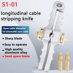 Longitudinal Opening Knife Longitudinal Sheath Cable Slitter Fiber Optical Cable Stripper SI-01