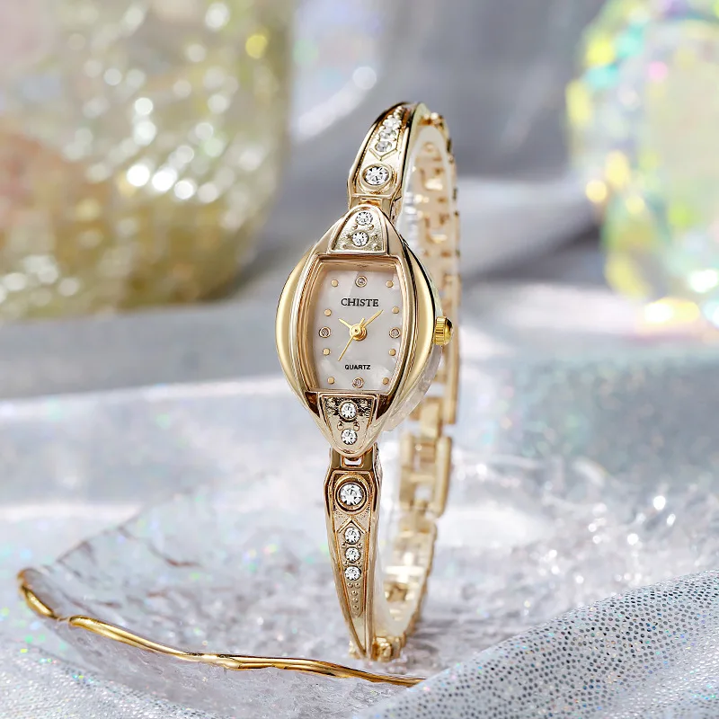 Diamond Encrusted Bracelet Watch Fashion Ladies Quartz Watches Luxury Watch for Women Relojes Para Mujer Wholesale