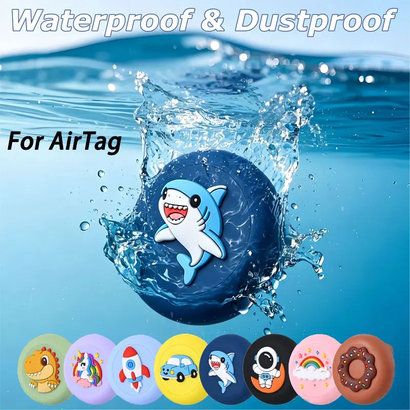 Silicone AirTag Holder with Safety Pin,Anti-Lost Tracker Cover for Kids Elderly,Use on Clothing Backpacks Shoes