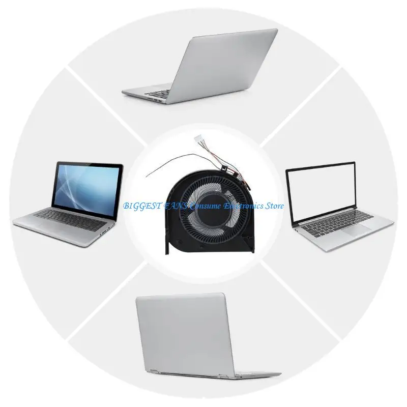 

Эффективный вентилятор с заменой металлического ноутбука для T470 T480, обеспечивает последовательное охлаждение