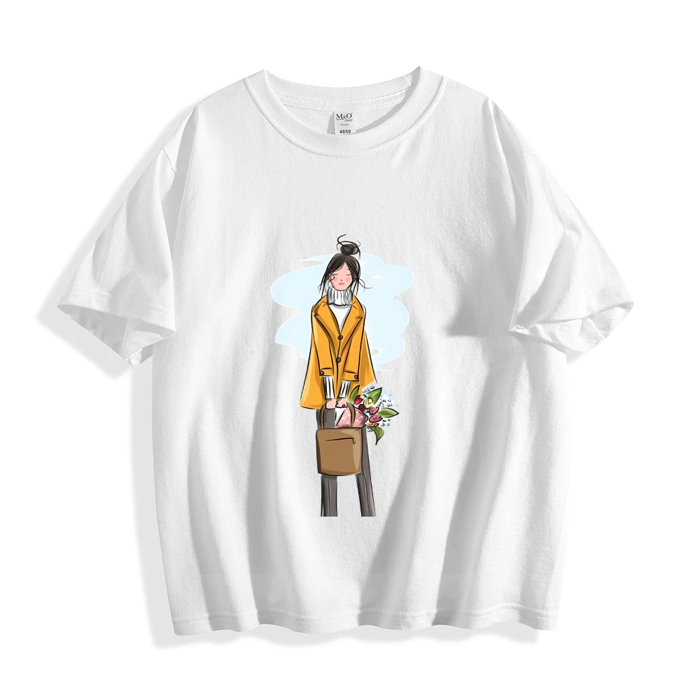 

Summer Tee Tops Style Tshirt Dress For Women Vintage Y2K Streetwear Casual Comfort Cotton Retro Graphic Tee Shirt