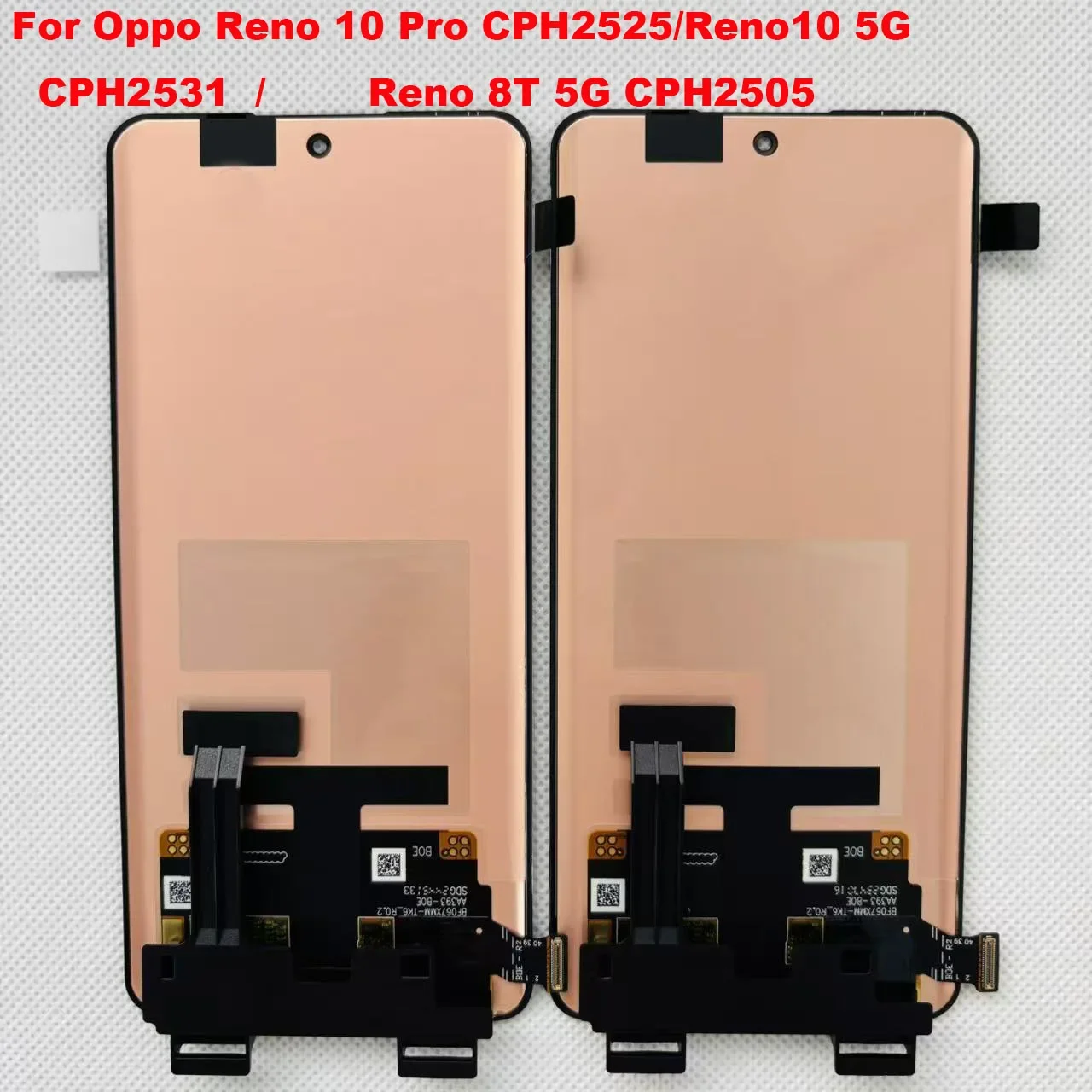 

Nice Original AMOLED For Oppo Reno10 Pro CPH2525 LCD Display Display+Touch Frame For Reno10 5G CPH2531 Reno 8T 5G CPH2505 LCD Pa