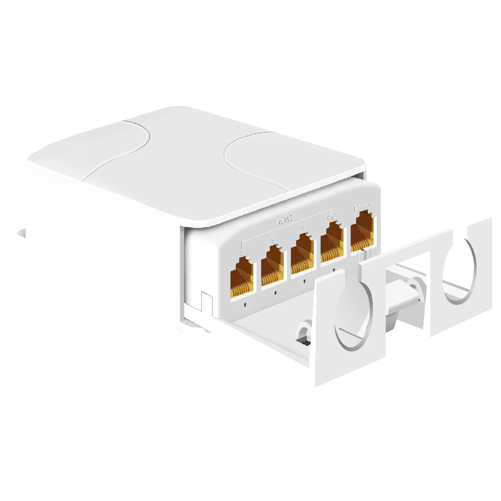 Stable and reliable power supply IP65 High quality waterproof 1000Mbps 3-port does not need AC adapter POE extender