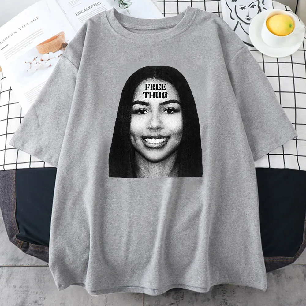 Mariah The Scientist Rapper T-shirt FREE Thug Slime Graphic Tee-shirt Ropa Mujer Streetwear Summer Cotton Tees Short Sleeve Tops
