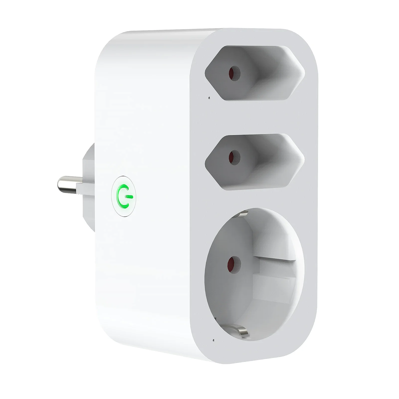 EU Plug Smart WiFi Socket with Smart Voice Control/Remote APP Energy Monitoring Timing Setting Compatible with Alexa/Google