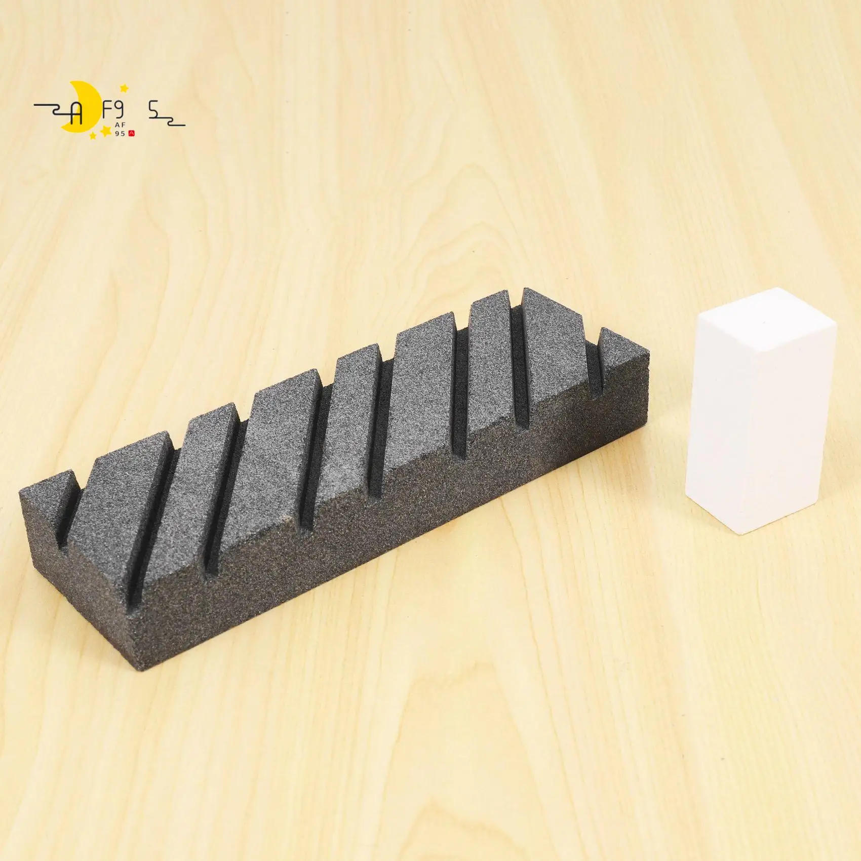 

AF95-Dual Grit Coarse/Fine Flattening Stone Set - Two Sharpening Stones Flattener - Whetstone Fixer With Grooves