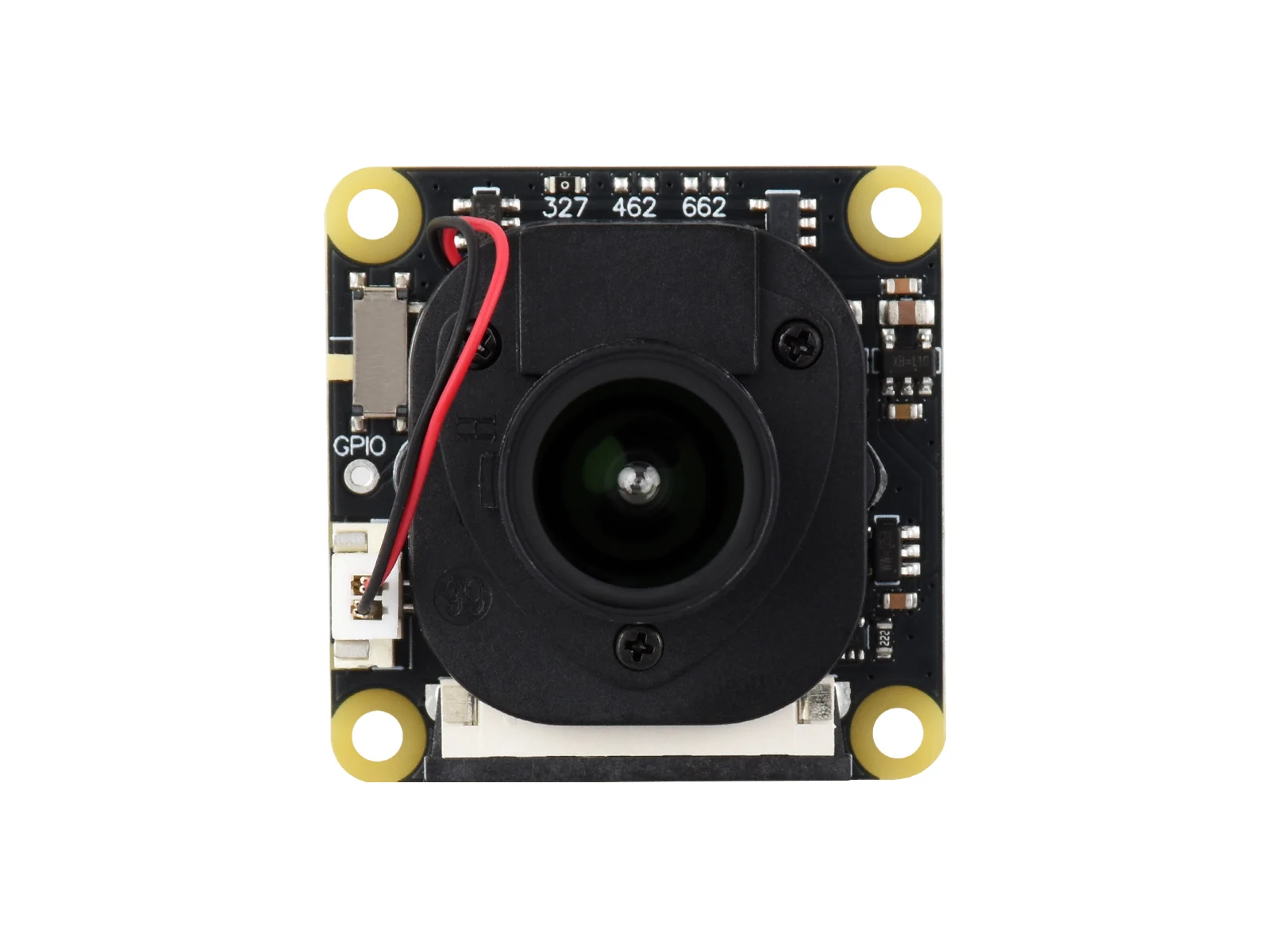 Picture 6: Waveshare IMX327 2MP IR-CUT Camere for Raspberry Pi 5/4B/3B+/3A+/ Zero/Zero 2 W, 90° Diagonal FOV Fixed-Focus