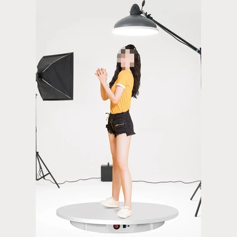 60CM Electric Rotating Turntable 3D Scanning Photography Display Stand Remote Control Speed Direction 360° Rotation Load 150KG