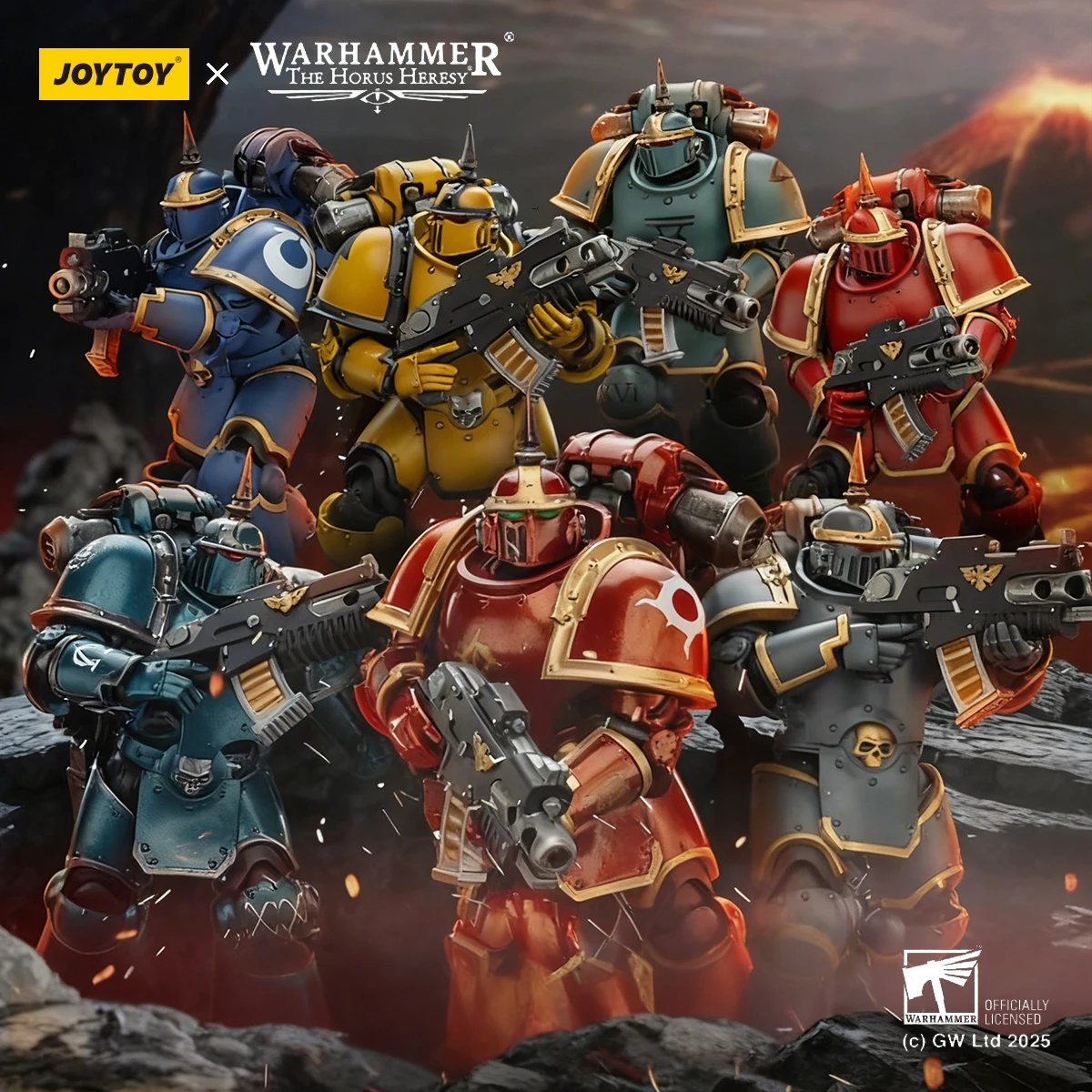 JOYTOY Warhammer 30K Action Figure 1/18 MK lll Tattico Legionario Sangue Angeli Ultramarines Comune Mobile Figurine Modello Giocattoli