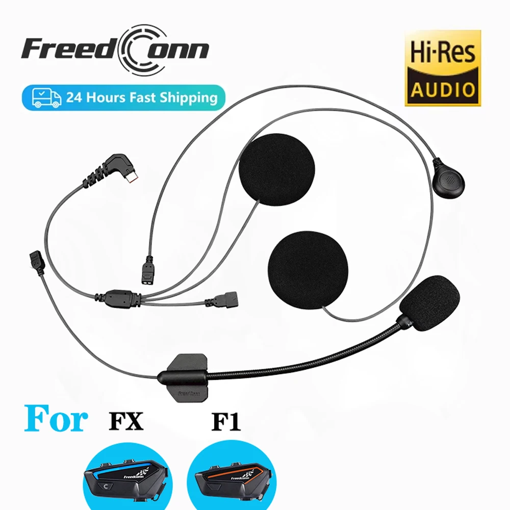 

Motorcycle Intercom D6 Hi Rex Earphone Mic Accessories for Freedconn intercom FX F1 Model