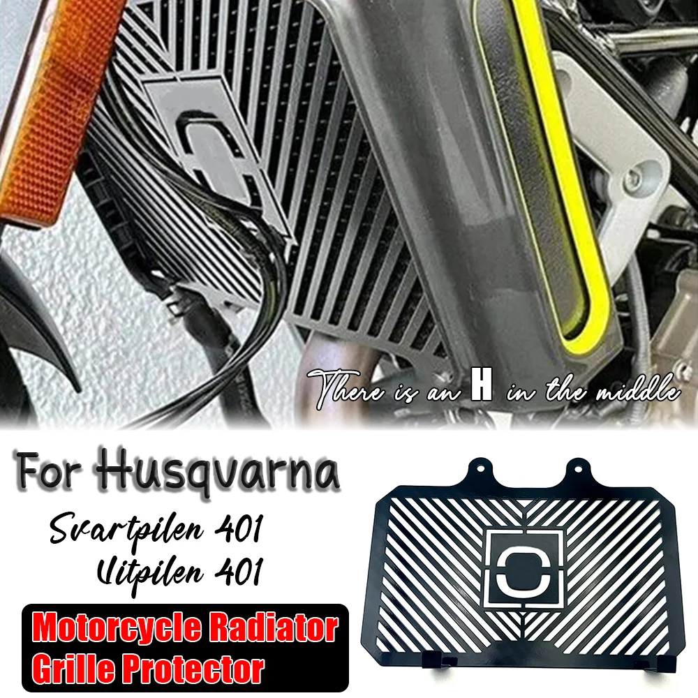 

For Husqvarna 401 Svartpilen 401 Vitpilen 401 Motorcycle Radiator Grille Guard Cover Radiator Grille Protector