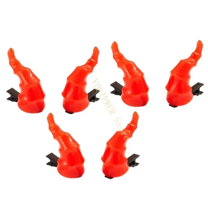 3 pares Barretas Horn Horn para Cosplay Costume anime Accesorios ACCESORIOS PERSORES DEL PUEBLO DEL PUEBLO PARA ROLEPLAY